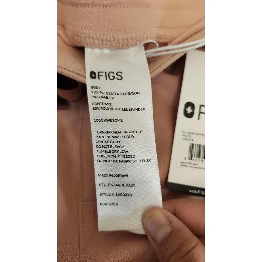 NWT FIGS Kade Cargo Scrub Pants‎ Womens 2XL Regular Pink Technical Collection